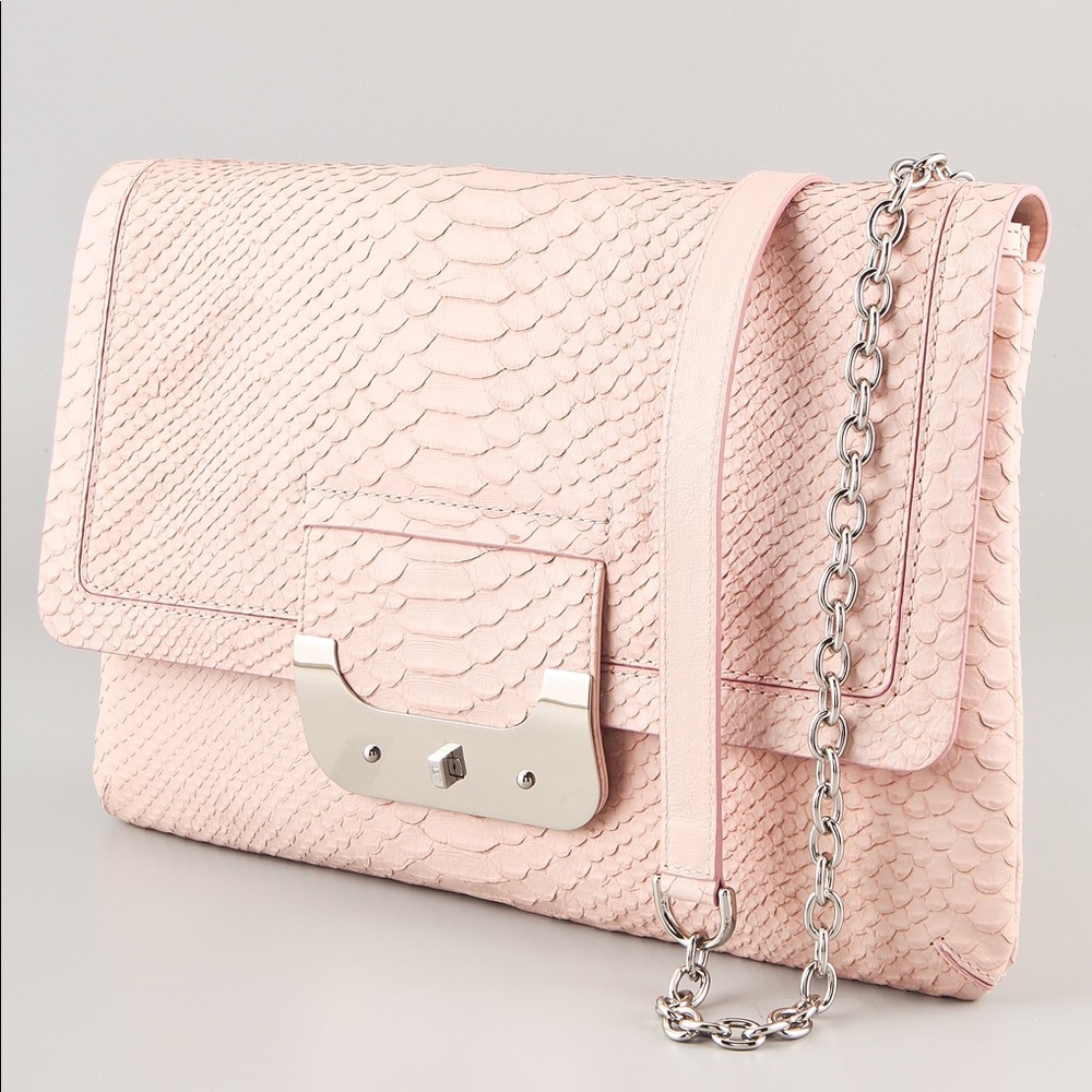 Diane Von Furstenberg Oversized Python Clutch - image 2